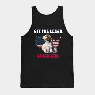 4th of July Independence Day Funny Design for Dog Lovers Tank Top